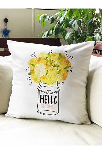 milroma Калъф за възглавница с флорален принт от кадифе 43x43cm