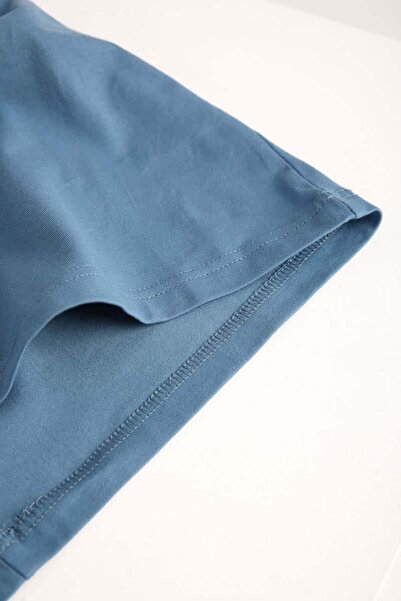 ALLDAY Tunică fără mâneci cu decolteu din bumbac albastru