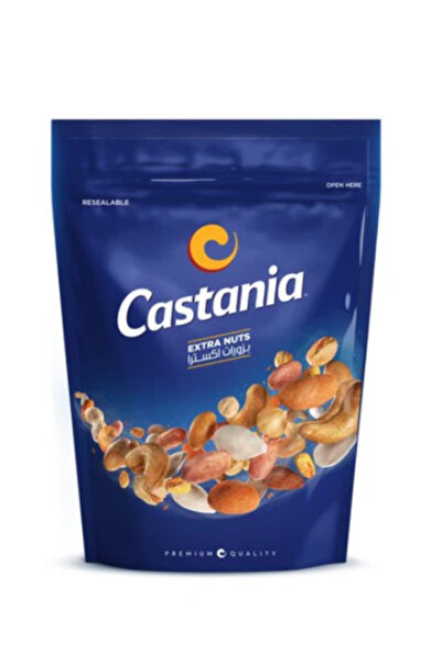 castania مكسرات مشكلة إضافية 300 جرام، عبوة من 4 قطع