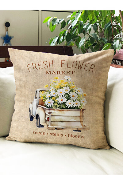 milroma Βελούδινο κάλυμμα μαξιλαριού με σχέδιο Daisy 43x43cm