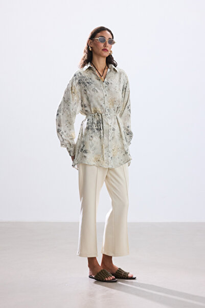 BE BLUE ΜΑΛΑΚΟ ΧΑΚΙ ΦΛΟΡΑΛ ΣΧΕΔΙΟ ΒΙΝΤΑΖ ΠΟΥΚΑΜΙΣΟ