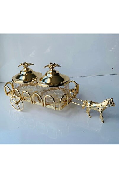 AZADE BAKIR GOLD PİRİNÇ ATLI DALGALI 2’Lİ SOSLUK