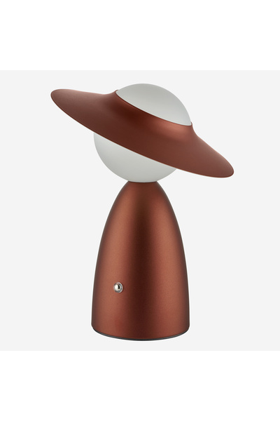 CHIARA ALESSI Lady Kırmızı Paslanmaz Çelik Şarjlı Masa Lambası 20X20x25 Cm