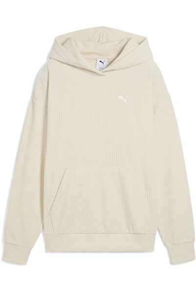 Puma Dámská mikina s kapucí Essentials Elevated Velour Rib