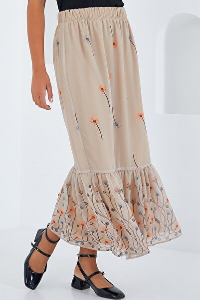 Hiccup Bdart Floral Patterned Maxi Skirt