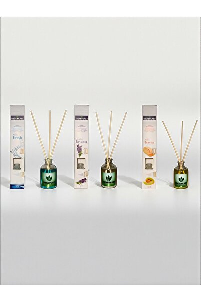 SANALTİCARETİM Bambu Çubuklu 3 lü Set Aqua-Kavun-Lavanta Oda Kokusu(3X500=150...