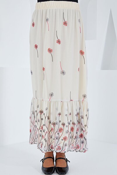 Hiccup Bdart Floral Patterned Maxi Skirt