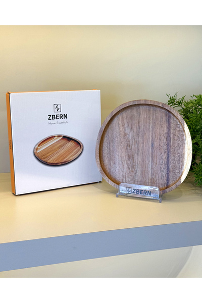 ZBERN ÇOK AMAÇLI AKASYA TEPSİ 21x20cm - SUNUMLUK TEPSİ