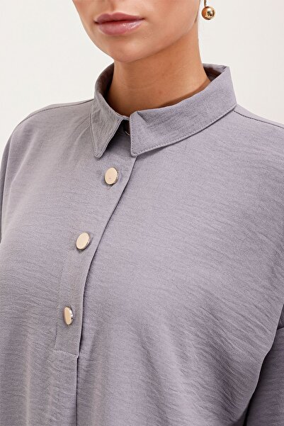 Hiccup Bdart Button down Long Sleeve Shirt and Wide Leg Pants Set