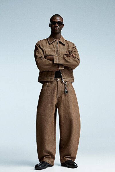 Bershka Fermuarlı kot gömlek