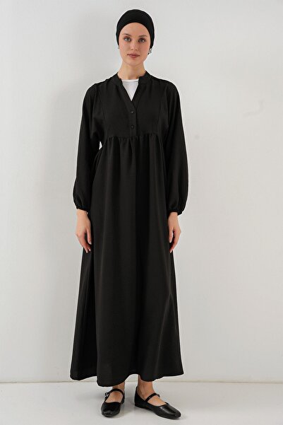 Hiccup Bdart Buttoned V-Neck Maxi Dress