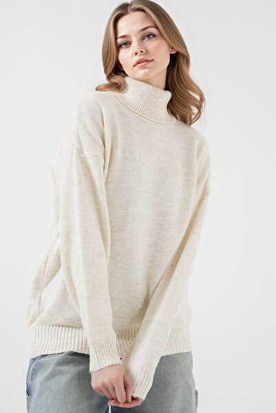 Hiccup BDART Oversized Ribanalı високий комір светр