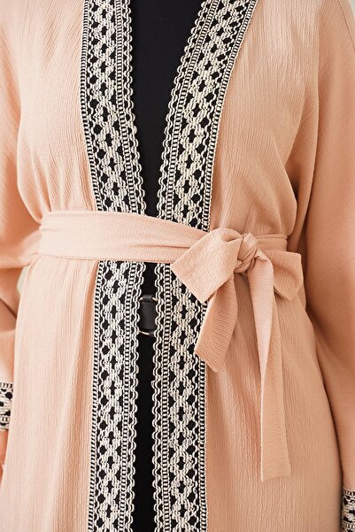 Hiccup Bdart Shawl Collar Embroidered Long Kimono