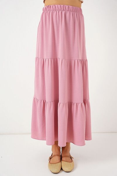 Hiccup Bdart Textured Maxi Skirt