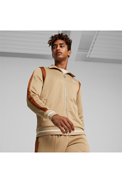 Puma جاكيت رياضي T7 رجالي - بيج