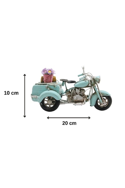 hediyeconcepti Dekoratif Metal 3 Tekerlekli Motorsiklet Süsler Ev Oturma Odası TV kabine Masaüstü Ofis Dekorasyon