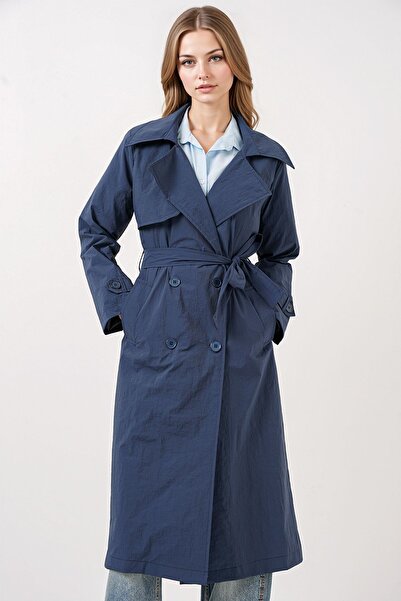 Hiccup BDART Двобортний довгий тренч з кишенями