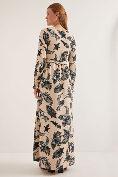 Hiccup Bdart Maxi Knit Dress with Bow Detail