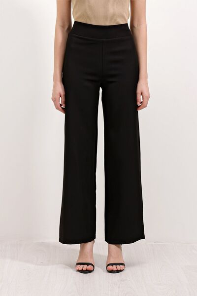 Hiccup Bdart High Waist Wide Leg Knitted Trousers