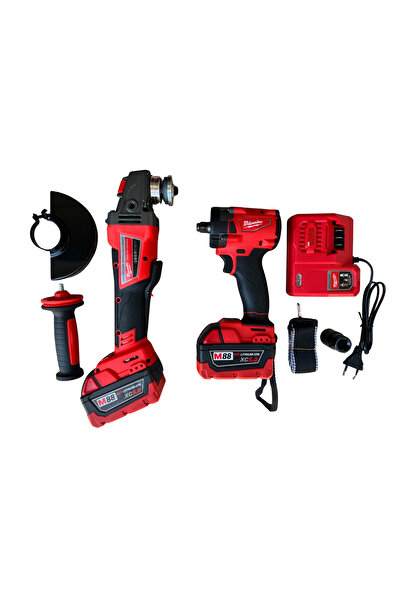 Hırdavat Milwaukee Şarjlı Taşlama ve Somun Sökme Makinesi Seti