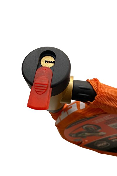 MUBX Motorsiklet Kiliti Güçlendirilmiş Kesilmez Çelik Halat Motor Kilidi 22mm 1,2Metre Motor Zinciri