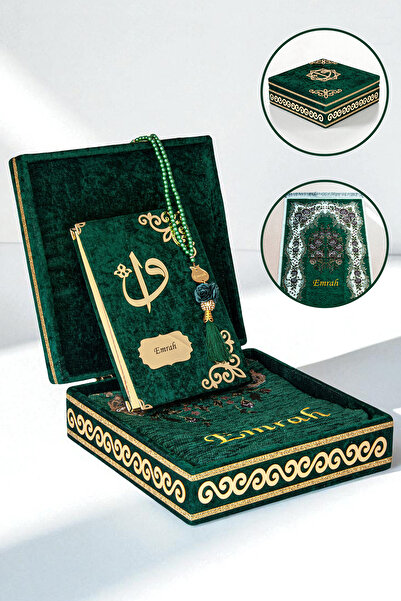 ihvan online Sandıklı Kişiye Özel Tesbihli İsimli Seccade Seti - Hediyelik Ku...