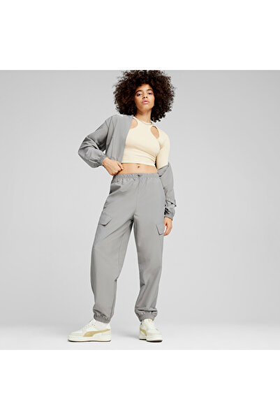 Puma Womens DARE TO Relaxed Pants WV - Gray
