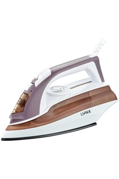LYNX Electric Steam Iron with Non-Stick Soleplate, Adjustable Temperature, Indicator Light, 1600 Watts, L