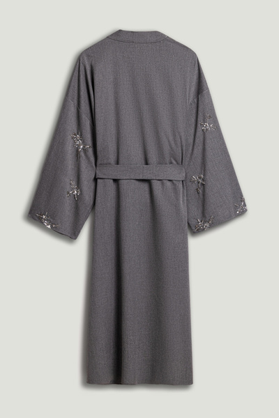 Nocturne Beaded Belted Maxi Kimono