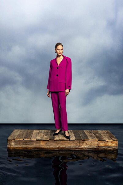 KAMEYA DÜĞMELİ DÜZ KESİM PANTOLON 26W20804