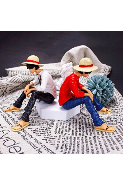 Besify One Piece Young Monkey D. Luffy Anime Figürü One Piece Figür Luffy Figür Oturan Monkey D.Luffy Figür
