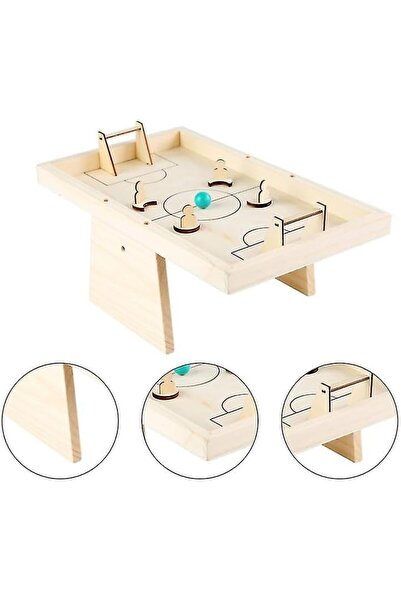 JokeJoke مجموعة لعبة طاولة داخلية صغيرة ولعبة حراسة مرمى كرة قدم خشبية مقاس 38 × 22.5 × 14.5 سم