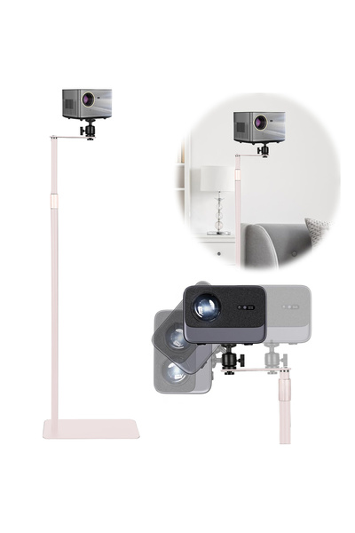Coverzone Adjustable Projector Stand Ty06 - 360 °   Rotating, Telescopic 90-126cm, Stylish and Durable Tripod