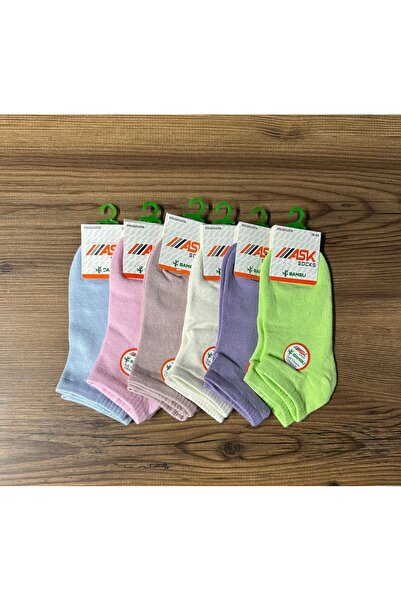 ask Дамски безшевни чорапи от бамбук, 6 чифта