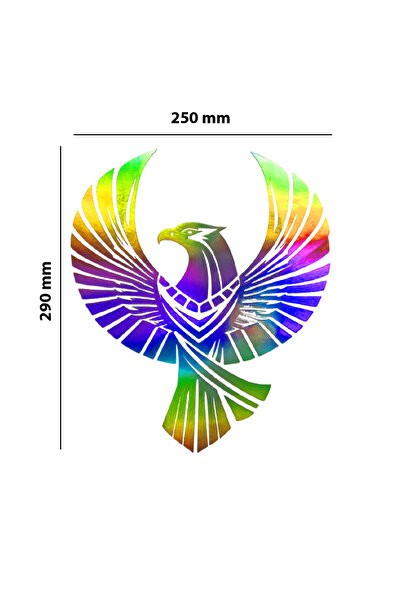 meristeed ملصق هولوجرام متغير اللون على شكل نسر - للسيارات، الخوذات، الزجاج، ...