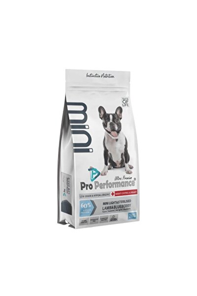 PERFORMANCE Pro Light Mini Irk Kuzulu ve Yaban Mersinli Diyet Kısırlaştırılmış Yetişkin Köpek Maması