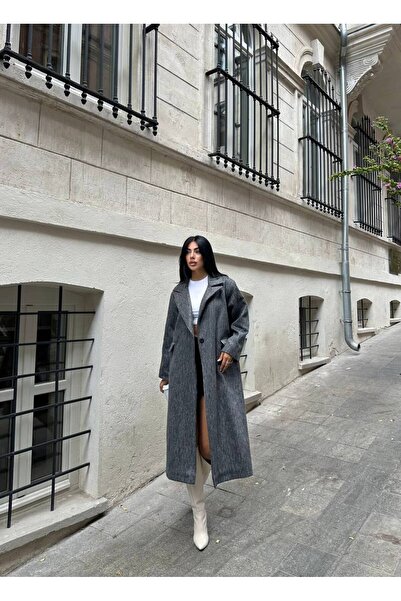 motix SU FIRÇA DESEN KAŞE KUMAŞ VATKALI OVERSİZE KABAN