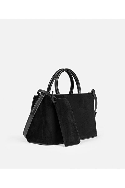 İpekyol Süet görünümlü çift parça çanta
