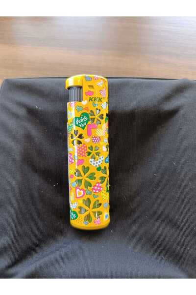 Markasız ucuz Çiçekli Işıklı Kadınlara Özel Metal Jet Turbo Hediyelik Çakmak