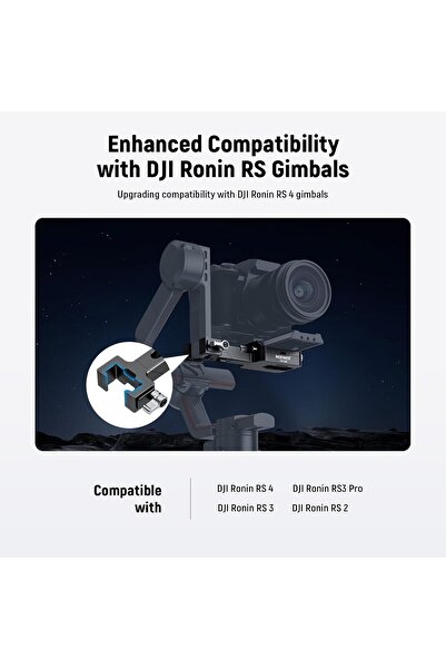 NEEWER RS4 RS3 Vertical Camera Mount Compatible with DJI Ronin RS 4 3 2 Pro Gimbal Stabilizer
