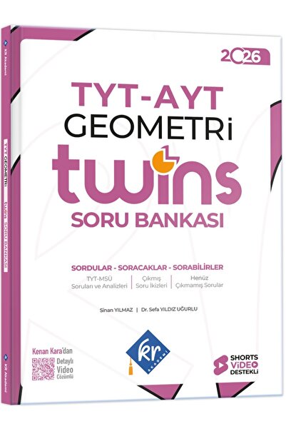 KR Akademi Yayınları 2026 TYT - AYT Twins Geometri Soru Bankası
