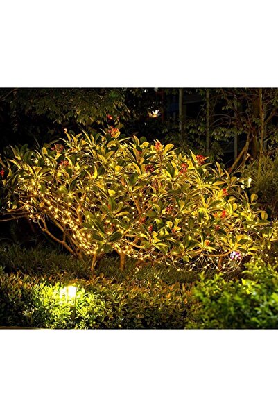 Flippy Christmas Installation, 100 LEDs, 12 meters, Solar Charging, Warm White,