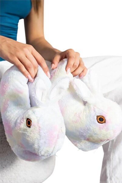 Deniz Terlik Animal Rabbit Slippers with Soft Silent Sole Inside | Home Boat |