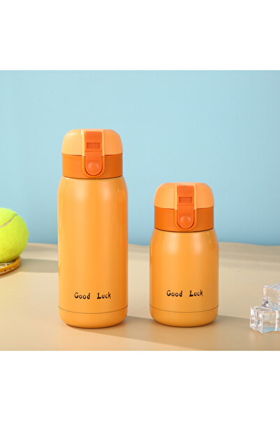 Choice كوب قهوة حراري صغير للسفر، برتقالي اللون، سعة 350 مل، مصنوع من الفولاذ...