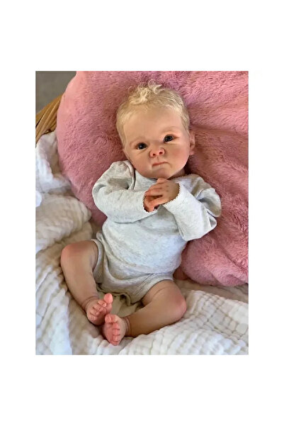 Choice دمية بيتي بيبي ريبورن بشعر ذهبي أبيض متجذر، للأولاد والبنات، بطول 18-2...