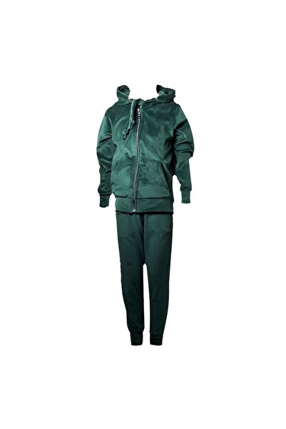L-line fashion Children's velvet suit, two pieces, DARK GREEN, 122-128 cm, 7-8 years