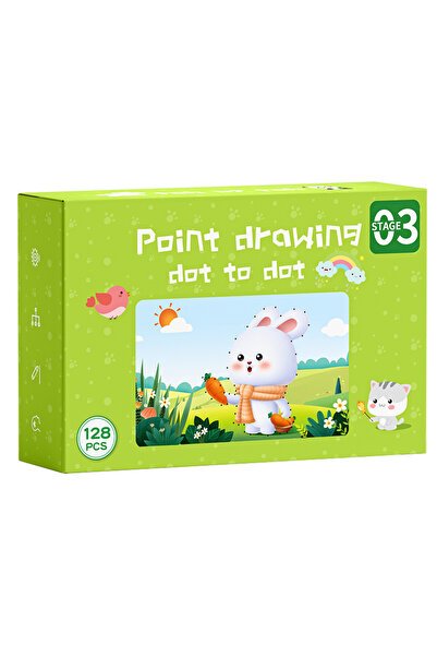 Generic كتاب تدريب الأطفال على النقاط - كتاب ورقي قابل للمسح