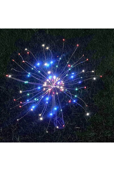 Flippy Solar fireworks-style lamp, 120 LEDs, multicolor,