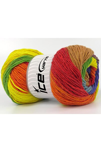 Ice yarns مجموعة من 4 خيوط من خيوط الغزل السحرية الخفيفة للحياكة اليدوية بألو...