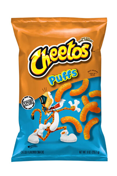 Cheetos Cheese Flavored Puffs, Made with Real Cheese, 9 OZ (255g) - Export x 4